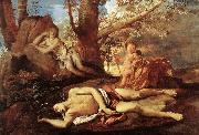 POUSSIN, Nicolas Echo and Narcissus Spain oil painting artist